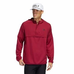 ADIDAS Anorak 1/2 Zip Pullover -Shoes Sales Shop adidas anorak 1 2 zip pullover legacy burgundy 01 45690.1676580204