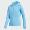 ADIDAS Junior Girls Novelty Hoodie 2 ADIDAS Junior Girls Novelty Hoodie -Shoes Sales Shop adidas junior girls novelty hoodie bright cyan 01 25336.1631897470