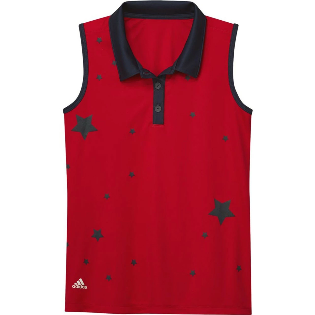 ADIDAS Junior Girls Printed Sleeveless Polo 3 ADIDAS Junior Girls Printed Sleeveless Polo