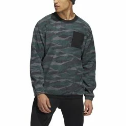 ADIDAS Texture Print Crewneck 18 ADIDAS Texture Print Crewneck -Shoes Sales Shop adidas texture print crewneck black shadow green 01 27881.1673902558