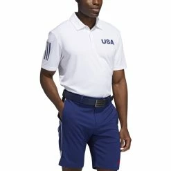 ADIDAS Ultimate365 USA Golf Solid Polo -Shoes Sales Shop adidas ultimate 365 usa golf solid polo white 01 55862.1659043263