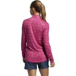 ADIDAS Women's AEROREADY UV50 Printed Long Sleeve -Shoes Sales Shop adidas womens aeroready uv50 printed long sleeve screaming pink wild pink 02 48401.1633102934