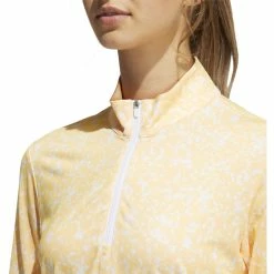 ADIDAS Women's AEROREADY UV50 Printed Long Sleeve -Shoes Sales Shop adidas womens aeroready uv50 printed long sleeve white acid orange 03 57769.1633102934