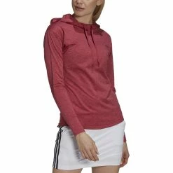 ADIDAS Women's Essentials Heathered Hoodie 18 ADIDAS Women's Essentials Heathered Hoodie -Shoes Sales Shop adidas womens essentials heathered hoodie wild pink 01 89332.1633103433
