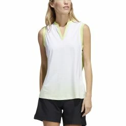 ADIDAS Women's Gradient Sleeveless Polo 12 ADIDAS Women's Gradient Sleeveless Polo -Shoes Sales Shop adidas womens gradient sleeveless polo pulse lime 01 52435.1647972220