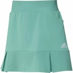 ADIDAS Women's Pleated Perforated Skort - 15 Inch -Shoes Sales Shop adidas womens pleated perforated skort 15 inch acid mint 01 41306.1633118093