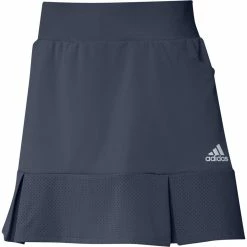 ADIDAS Women's Pleated Perforated Skort - 15 Inch -Shoes Sales Shop adidas womens pleated perforated skort 15 inch crew navy 01 53594.1633118093
