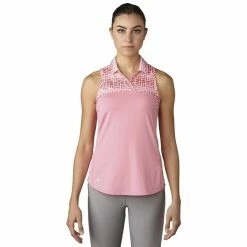 ADIDAS Women's Printed Sport Mesh Sleeveless Polo 10 ADIDAS Women's Printed Sport Mesh Sleeveless Polo -Shoes Sales Shop adidas womens printed sport mesh sleeveless polo easy pink 01 26113.1633461092