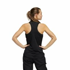 ADIDAS Women's Racerback Sleeveless Polo -Shoes Sales Shop adidas womens racerback sleeveless polo black 03 26408.1676594590