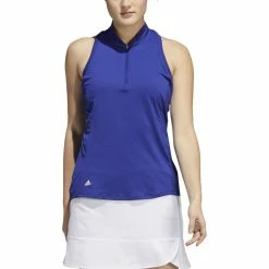 ADIDAS Women's Racerback Sleeveless Polo -Shoes Sales Shop adidas womens racerback sleeveless polo legacy indigo 01 37668.1676595629