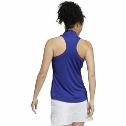 ADIDAS Women's Racerback Sleeveless Polo -Shoes Sales Shop adidas womens racerback sleeveless polo legacy indigo 02 89707.1676593530