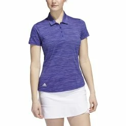 ADIDAS Women's Space-Dyed Polo 31 ADIDAS Women's Space-Dyed Polo -Shoes Sales Shop adidas womens space dyed polo legacy indigo white 01 51872.1647973321