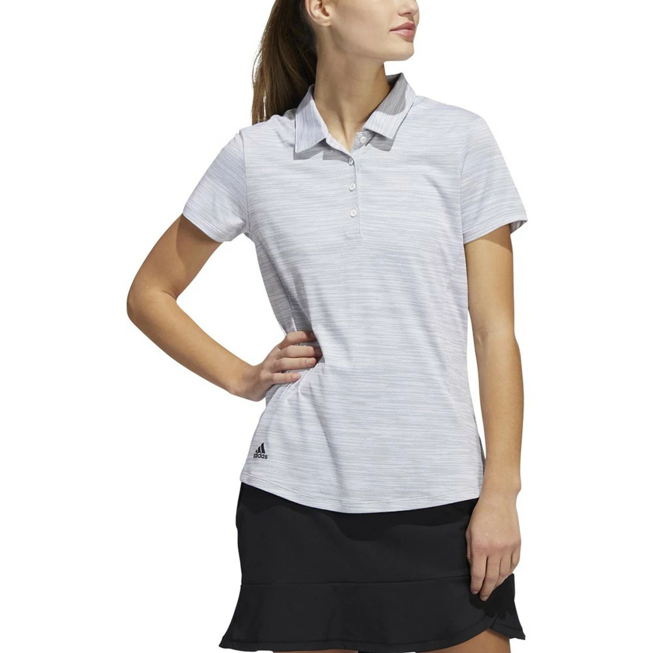 ADIDAS Women's Space-Dyed Polo 3 ADIDAS Women's Space-Dyed Polo