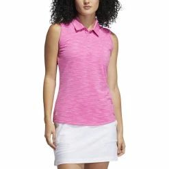 ADIDAS Women's Spacedye Sleeveless Polo 14 ADIDAS Women's Spacedye Sleeveless Polo -Shoes Sales Shop adidas womens spacedye sleeveless polo screaming pink wild pink 01 77499.1631905890