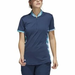 ADIDAS Women's Ultimate365 Printed Polo -Shoes Sales Shop adidas womens ultimate365 printed polo crew navy 01 27211.1676598601