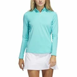 ADIDAS Women's Ultimate365 Sun Protection Shirt -Shoes Sales Shop adidas womens ultimate365 sun protection shirt semi mint rush 01 20320.1676591643