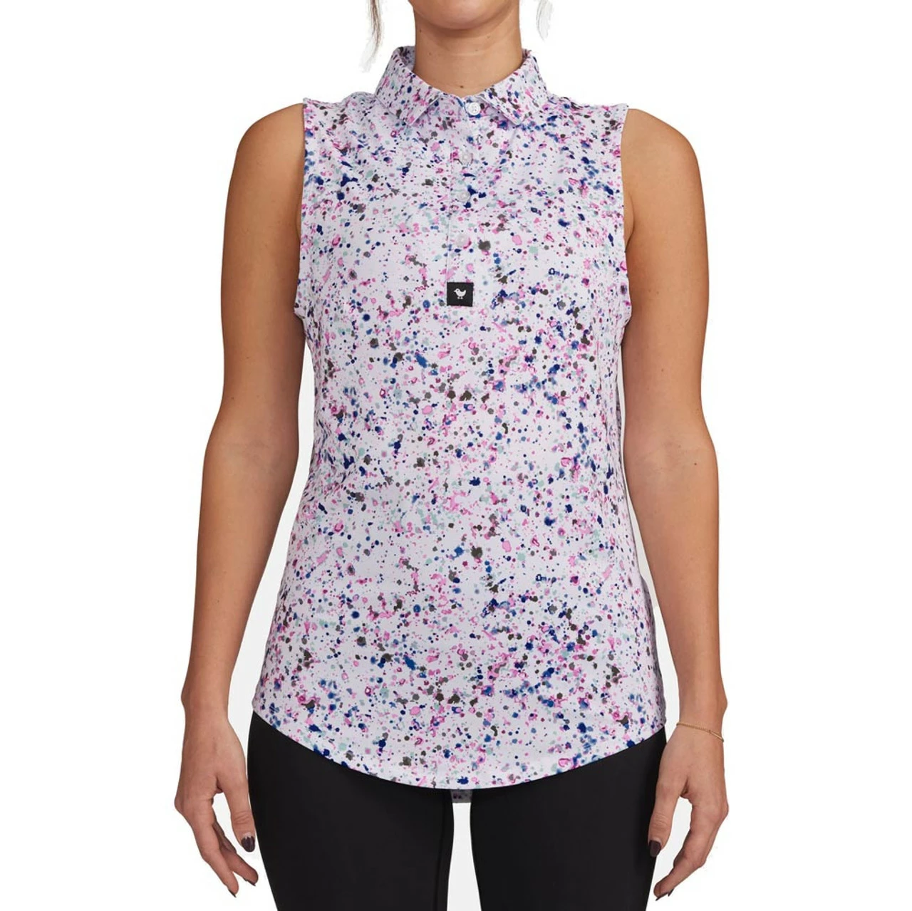 Bad Birdie Women's Paint Splatter 3 Polo 4 Bad Birdie Women's Paint Splatter 3 Polo - Image 2
