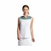 Bermuda Sands Women's Melanie Sleeveless Polo With Sublimated Trim -Shoes Sales Shop bermuda sands womens melanie sleeveless polo with sublimated trim white 01 74261.1650471692