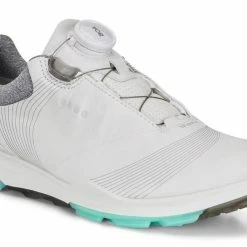 ECCO Women's Biom Hybrid 3 BOA Golf Shoes - White/Emerald -Shoes Sales Shop ecco womens biom hybrid 3 boa golf shoes white emerald 03 55092.1659548166