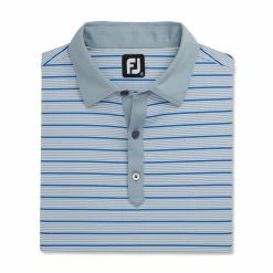 FootJoy Accented Stripe Lisle Self Collar Polo 17 FootJoy Accented Stripe Lisle Self Collar Polo -Shoes Sales Shop footjoy accented stripe lisle self collar polo dove grey white royal 04 56081.1673901085