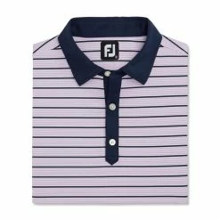 FootJoy Accented Stripe Lisle Self Collar Polo 21 FootJoy Accented Stripe Lisle Self Collar Polo -Shoes Sales Shop footjoy accented stripe lisle self collar polo lavender white navy 04 36010.1673899377