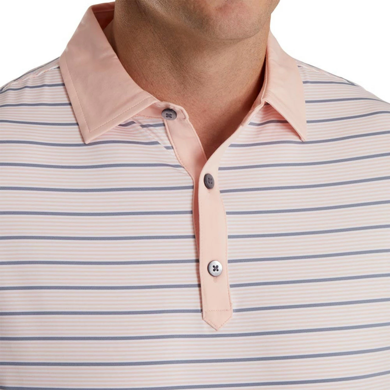 FootJoy Accented Stripe Lisle Self Collar Polo 13 FootJoy Accented Stripe Lisle Self Collar Polo - Image 11