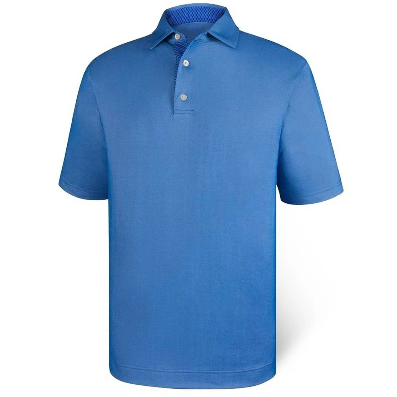 FootJoy Birdseye Jacquard Dot Geo Trim Polo - Self Collar - Previous Season Style 3 FootJoy Birdseye Jacquard Dot Geo Trim Polo - Self Collar - Previous Season Style