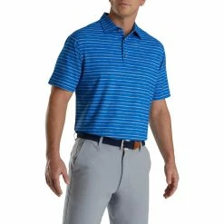 FootJoy Chalk Line Print Stretch Pique Self Collar Polo 22 FootJoy Chalk Line Print Stretch Pique Self Collar Polo -Shoes Sales Shop footjoy chalk line print stretch pique self collar polo royal dove grey 01 03967.1673903558