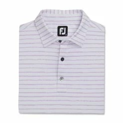 FootJoy Chalk Line Print Stretch Pique Self Collar Polo 17 FootJoy Chalk Line Print Stretch Pique Self Collar Polo -Shoes Sales Shop footjoy chalk line print stretch pique self collar polo white lavender 04 90151.1673907073