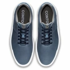FootJoy Men's Contour Casual Golf Shoes -Shoes Sales Shop footjoy contour casual golf shoes blue 03 80016.1632948155