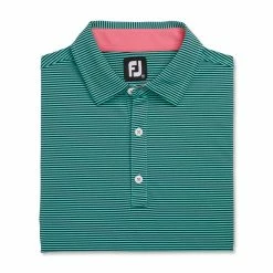 FootJoy Feeder Stripe Mix Stretch Pique Self Collar Polo 17 FootJoy Feeder Stripe Mix Stretch Pique Self Collar Polo -Shoes Sales Shop footjoy feeder stripe mix stretch pique self collar polo navy sea green 04 25401.1673901803