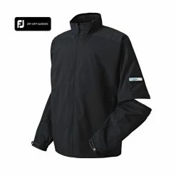 FootJoy FJ HydroLite Rain Jacket Zip-Off Sleeves -Shoes Sales Shop footjoy fj hydrolite rain jacket zip off sleeves black 03 92983.1632931061