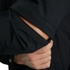 FootJoy FJ HydroLite Rain Jacket Zip-Off Sleeves -Shoes Sales Shop footjoy fj hydrolite rain jacket zip off sleeves black 04 10133.1632931061