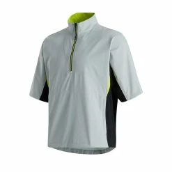 FootJoy FJ Hydrolite Short Sleeve Rain Shirt -Shoes Sales Shop footjoy fj hydrolite short sleeve rain shirt black silver lime 01 88599.1676494361