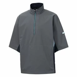 FootJoy FJ Hydrolite Short Sleeve Rain Shirt -Shoes Sales Shop footjoy fj hydrolite short sleeve rain shirt charcoal navy 01 00861.1676494361