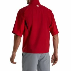 FootJoy FJ Hydrolite Short Sleeve Rain Shirt -Shoes Sales Shop footjoy fj hydrolite short sleeve rain shirt red 03 66100.1676494360