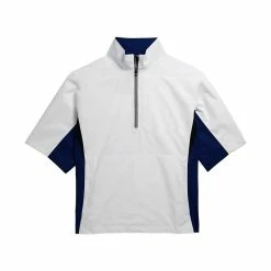 FootJoy FJ Hydrolite Short Sleeve Rain Shirt -Shoes Sales Shop footjoy fj hydrolite short sleeve rain shirt white royal black houndstooth 01 30510.1676494363