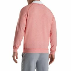 FootJoy French Terry Crewneck -Shoes Sales Shop footjoy french terry crewneck coral heather 02 48971.1673900423