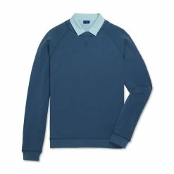 FootJoy French Terry Crewneck -Shoes Sales Shop footjoy french terry crewneck ink heather 04 31878.1673900204