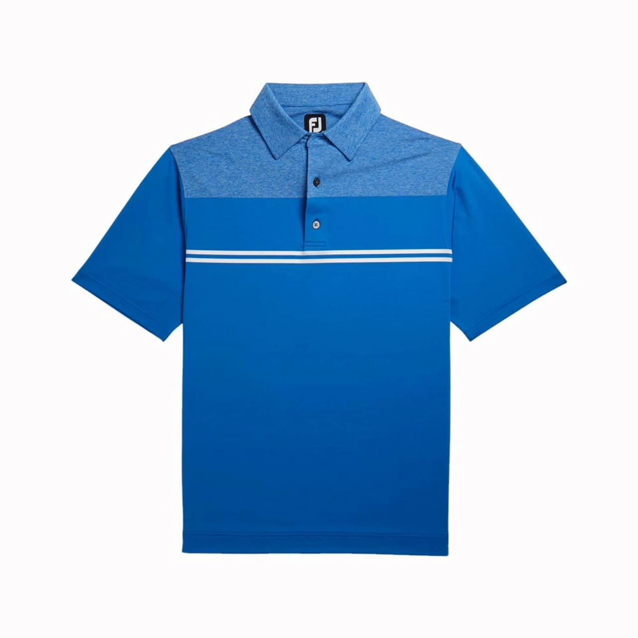 FootJoy Heather Color Block Lisle Self Collar Polo - Image 2