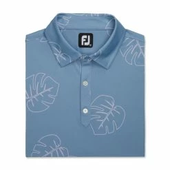 FootJoy Jungle Leaf Print Lisle Self Collar Polo 21 FootJoy Jungle Leaf Print Lisle Self Collar Polo -Shoes Sales Shop footjoy jungle leaf print lisle self collar polo denim dusty purple 04 95390.1673904058