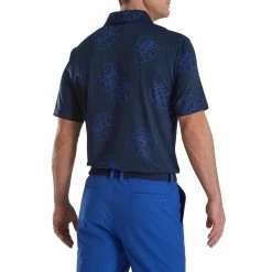 FootJoy Jungle Leaf Print Lisle Self Collar Polo 23 FootJoy Jungle Leaf Print Lisle Self Collar Polo -Shoes Sales Shop footjoy jungle leaf print lisle self collar polo navy tonal 02 05230.1673905417