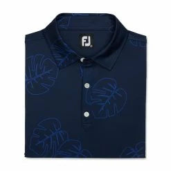 FootJoy Jungle Leaf Print Lisle Self Collar Polo 25 FootJoy Jungle Leaf Print Lisle Self Collar Polo -Shoes Sales Shop footjoy jungle leaf print lisle self collar polo navy tonal 04 36166.1673905024