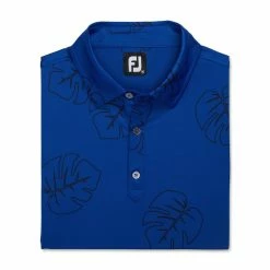 FootJoy Jungle Leaf Print Lisle Self Collar Polo 17 FootJoy Jungle Leaf Print Lisle Self Collar Polo -Shoes Sales Shop footjoy jungle leaf print lisle self collar polo ocean black 04 26078.1673901326
