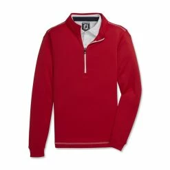 FootJoy Junior 1/2 Zip Midlayer With Contrast Stitch 12 FootJoy Junior 1/2 Zip Midlayer With Contrast Stitch -Shoes Sales Shop footjoy junior 1 2 zip midlayer with contrast stitch red 01 20682.1676589646