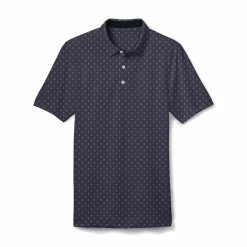 FootJoy Junior Golf Print Polo -Shoes Sales Shop footjoy junior golf print polo navy 01 95071.1676579727