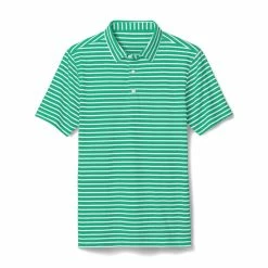 FootJoy Junior Striped Pique Self Collar Polo 17 FootJoy Junior Striped Pique Self Collar Polo -Shoes Sales Shop footjoy junior striped pique self collar polo spearmint white 01 84573.1676595274