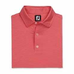 FootJoy Lisle Classic Pencil Stripe Polo 33 FootJoy Lisle Classic Pencil Stripe Polo -Shoes Sales Shop footjoy lisle classic pencil stripe polo flamingo white 04 23203.1673900677