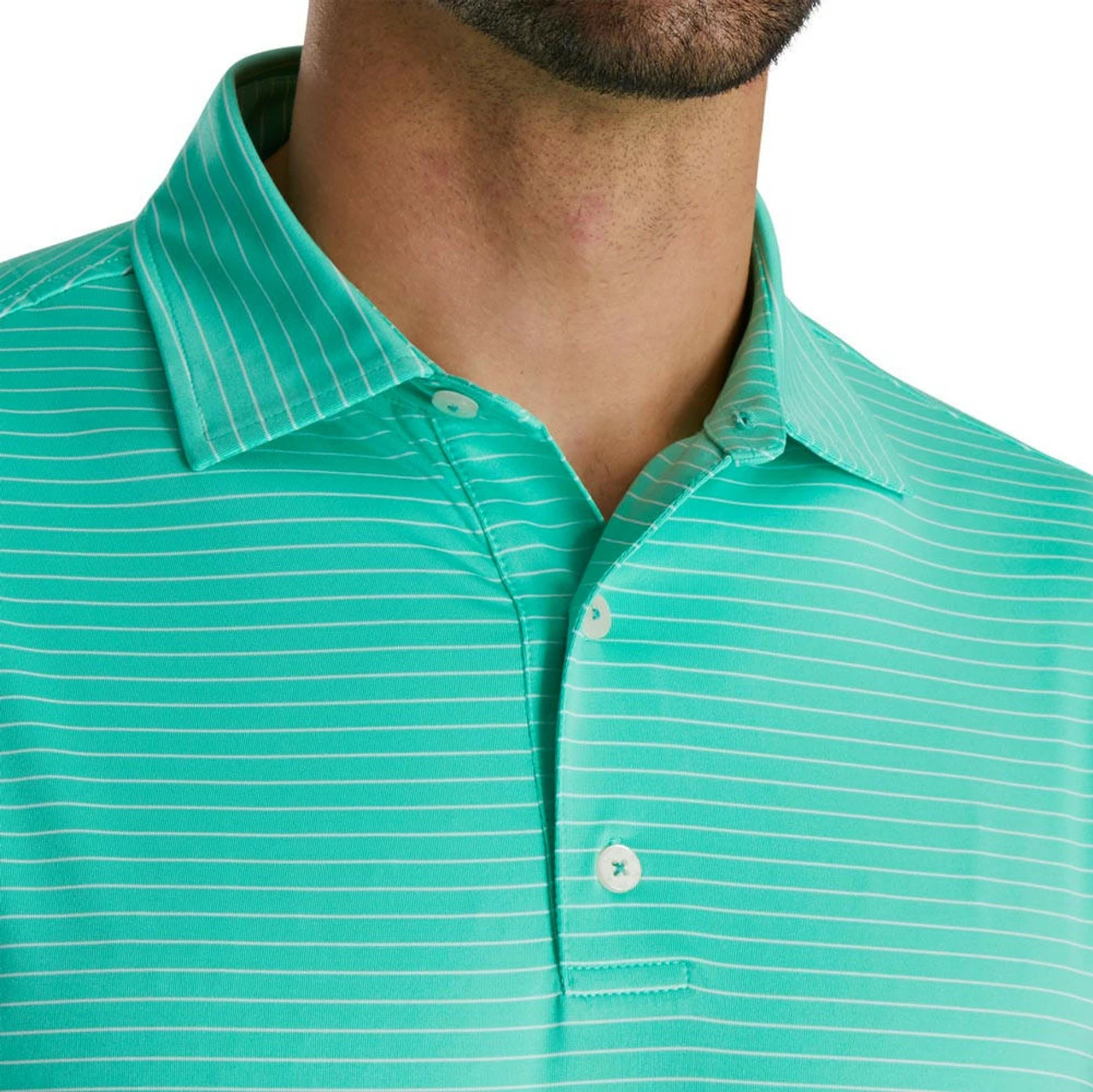 FootJoy Lisle Classic Pencil Stripe Polo 13 FootJoy Lisle Classic Pencil Stripe Polo - Image 11