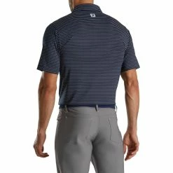 FootJoy Lisle Classic Pencil Stripe Polo 39 FootJoy Lisle Classic Pencil Stripe Polo -Shoes Sales Shop footjoy lisle classic pencil stripe polo navy white 02 38969.1673907299